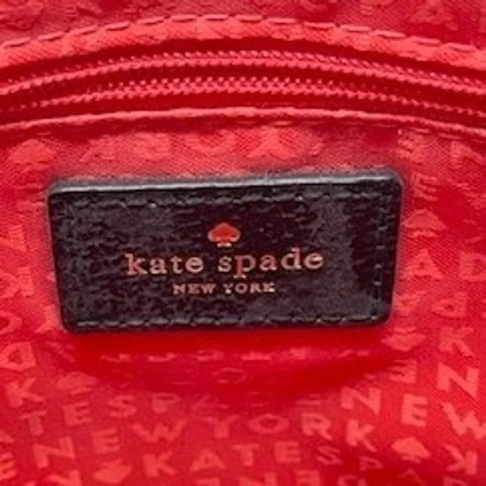 Kate Spade Cedar Street Maise Satchel Bag Purse‎ Cream Black Leather Colorblock